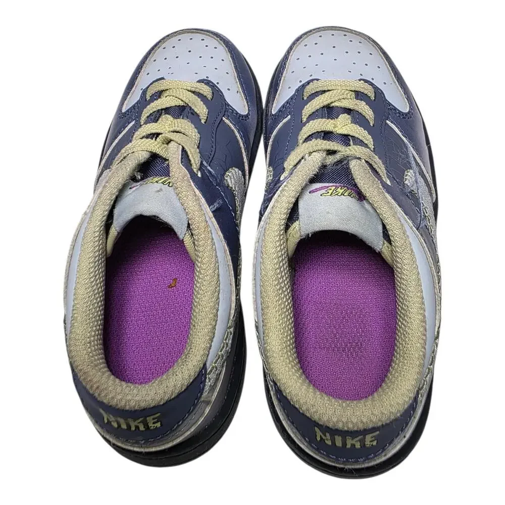 Nike‎ Dunk Low PS “I Am Fearless” Blue Grey Kids Sneakers 10C FQ8358-491 Rare